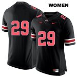 Women's NCAA Ohio State Buckeyes Zach Hoover #29 College Stitched No Name Authentic Nike Red Number Black Football Jersey VN20Z72HF